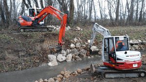 Entreprise travaux publics terrassement 28 réalisation banquettes rivières