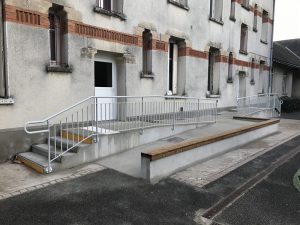 Réalisation d'une rampe PMR - St Jean de la Ruelle - Loiret (45)