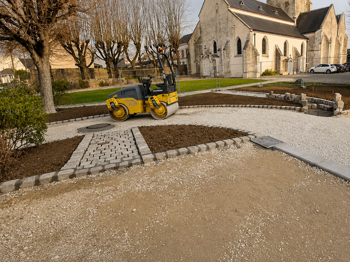 Aménagement d’espaces extérieurs réalisé par BLOT
